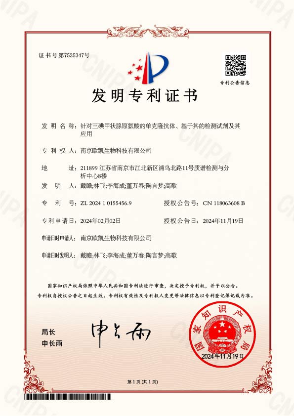 T3專(zhuān)利證書(shū)